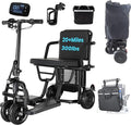 2025 New 20Miles Autopilot 1+3 Gear Speed -9.32mph Lightweight Mobility Scooters Foldable Support 300lbs, 4 Wheel Travel Powered Mobility Scooters for Adults Airline Approved