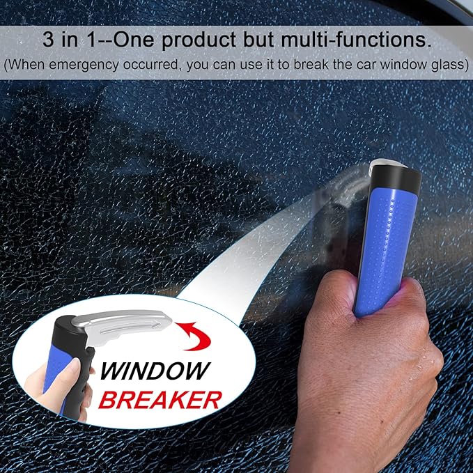 2Pack Multifunction Car Handle Assist for Elderly and Handicapped, 3 in 1 Automotive Door Assist Handle, Seatbelt Cutter, Window Breaker, Car Door Handle for Seniors