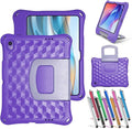 Case for Onn 10.1 Inch Tablet (2024 Model) Gen 4 - Shockproof Lightweight Protective EVA Kids Kickstand Cover Case + 1 Stylus (Purple)