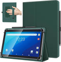 TiMOVO Universal Case for 10.1 Inch Android Tablet with Pen Loop, Lightweight Folding Stand Cover with Hand Strap for All 9.6"-11" Touchscreen Tablet, Midnight Green