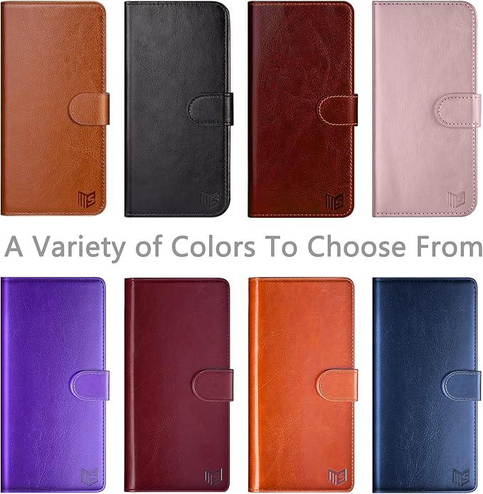 SUANPOT 【RFID Blocking for Motorola Moto G Stylus 5G (Non 2022) with Wallet case Credit Card Holder,PU Leather Flip Folio Book Phone case Cover Women Men for MotoG Stylus 5G case(Light Brown)