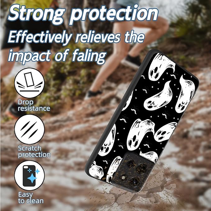 for Moto G 5G 2025 Phone Case, Soft TPU Shockproof Full Body Protection Cover 6.7" for Moto G 5G 2025, Lightweight Compatible Wireless Charging, Cartoon Spirits