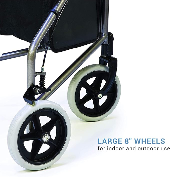 Lumex 3 Wheel Cruiser - Lightweight & Narrow Three Wheel Walkers for Seniors & Tight Spaces