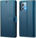 FLIPALM Wallet Case for Moto G Stylus 5G 2024, RFID Blocking Credit Card Holder, PU Leather Folio Flip Kickstand Protective Shockproof Cover for Motorola Moto G Stylus 5G 2024 (Blue)