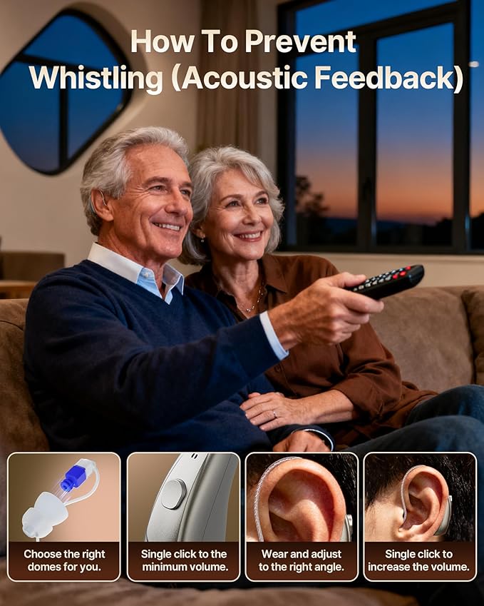 3-in-1 Rechargeable Bluetooth OTC Hearing Aids for Adults Seniors, Music Streaming | Phone Call Auto Switch, Smart Noise Cancellation, DSP 16-Channel HD Sound, 5-Level Volume, 15-Hour Battery
