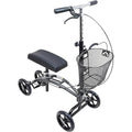 Carex Knee Walker Scooter for Injury of Foot with Comfortable Padding - Steerable Knee Scooter for Foot Injuries with Hand Brake - Crutch Alternative