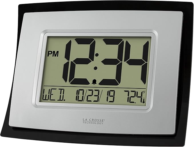 La Crosse Technology WT-8002U Digital Wall Clock, Pack of 5