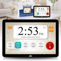 Masjidal 14-Inch Smart WiFi Digital Azan Clock Islamic Prayer Frame Touchscreen Black