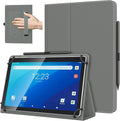 TiMOVO Universal Case for 10.1 Inch Android Tablet with Pen Loop, Lightweight Folding Stand Cover with Hand Strap for All 9.6"-11" Touchscreen Tablet, Space Gray