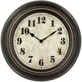 45MinST 18 Inches Retro Wall Clock, Silent Non Ticking Battery Operated Movement, Home/Wall Decor, Easy to Read, Decorate Bedroom/Living Room/Office