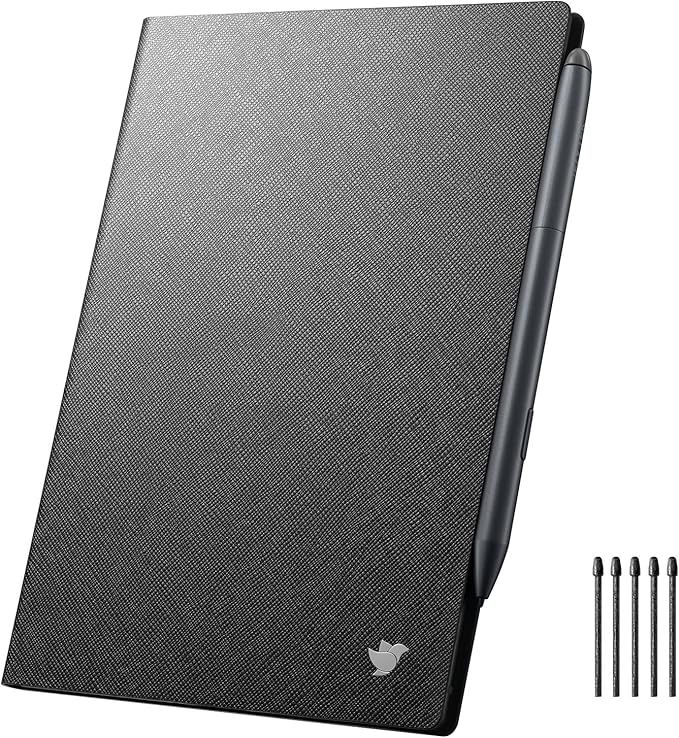 Black Protective Case for iFLYTEK Paper Tablet 8.2 Inch with 5 Pen Refills