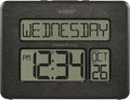 La Crosse Technology 513-1419C Atomic Digital Wall Clock with Calendar and Indoor Temperature