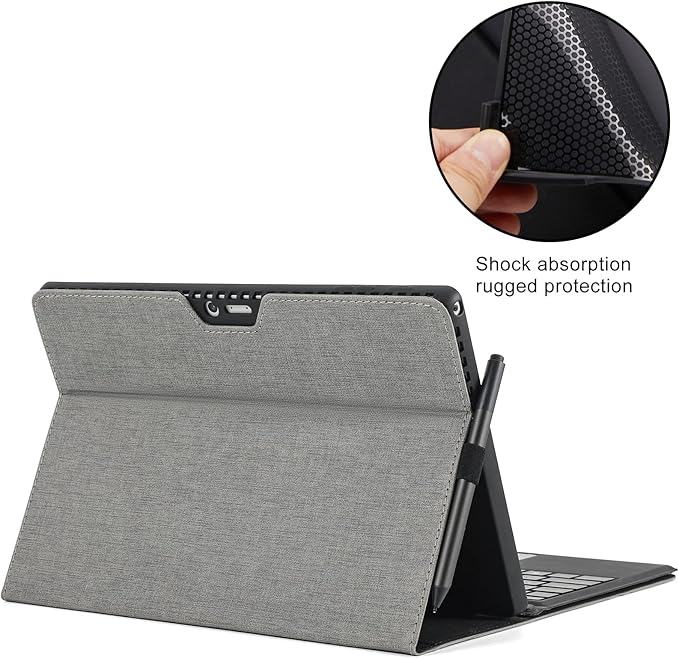 Omnpak Microsoft Surface Pro 7 Plus Case 12.3 Inch Compatible with Type Cover