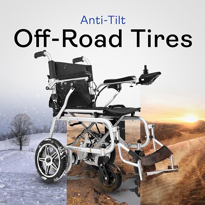 50 Lbs Electric Wheelchairs for Adults, Lightweight, Foldable Wheel Chair for Adults, 500W Motorized Portable Wheelchair for Senior, 300 Lbs Capacity 12-Mile Range (Artemis Pro - Black)