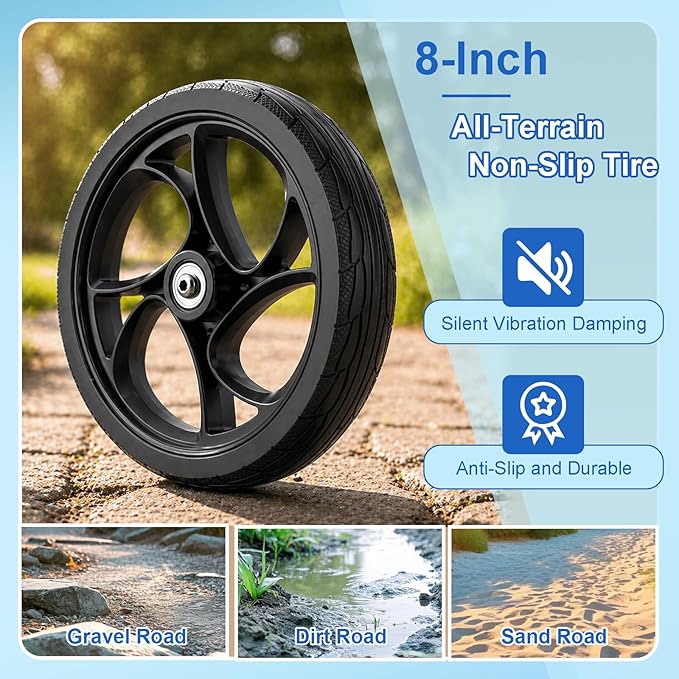 BlessReach Economy Knee Scooter, Steerable Knee Walker, Foldable Knee Scooters for Foot Injuries Adult Best Crutches Alternative，Knee Scooter for Adults Black