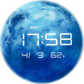 Nbdeal 13" Digital Wall Clock with LED Display, Calendar & Temperature, Automatic Dimming, 12/24hr Format, Wall & Desk Use - HUI-7862