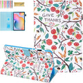 Dteck Case for Samsung Galaxy Tab S6 Lite Tablet 10.4 Inch (2024/2022/2020) - Protective Leather Folio Case with Auto Wake Sleep/Stand/Card Slots Function Cute Cartoon Lightweight Slim Cover (Fruit)