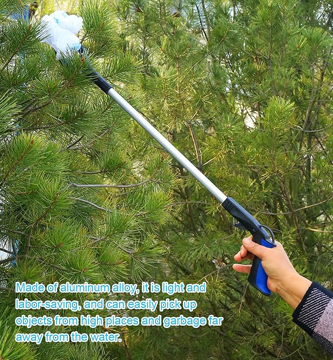 2-Pack Grabber Reacher Tool, 32" Foldable Reacher Grabber Pickup Tool with 360° Rotating Jaw & Magnet, Trash Picker Upper Grabber, Lightweight Grabbers,B