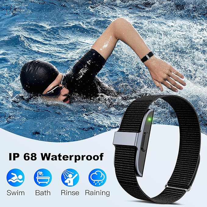 WisePath Sleep Fitness Tracker Wristband Waterproof Activity Tracker Heart Rate Monitor for Women Men