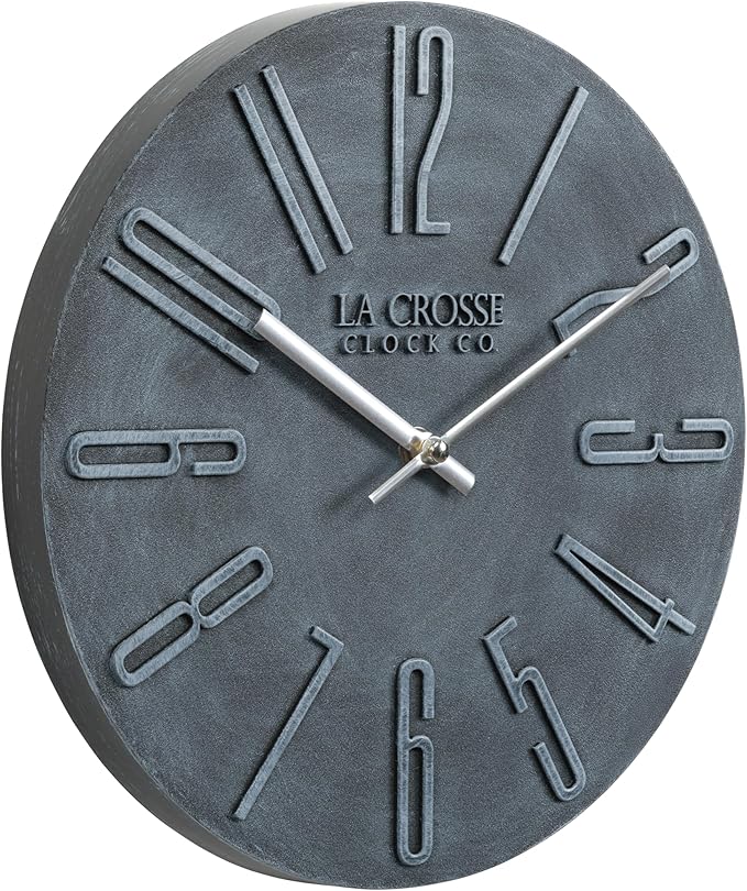 La Crosse Clock 404-3028B 11-inch Cormac Analog Quartz Wall Clock