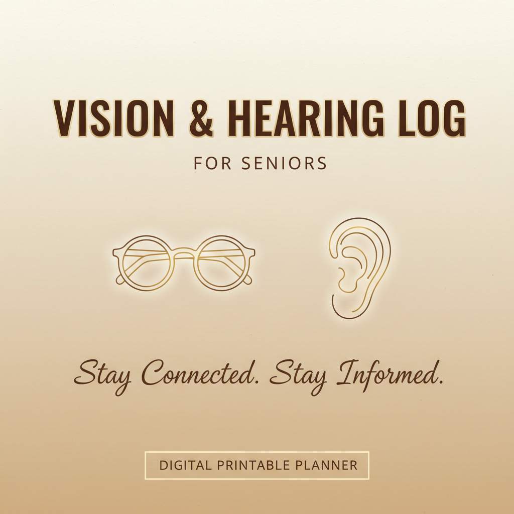 Vision & Hearing Log for Seniors