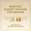 Monthly Budget Tracker for Seniors